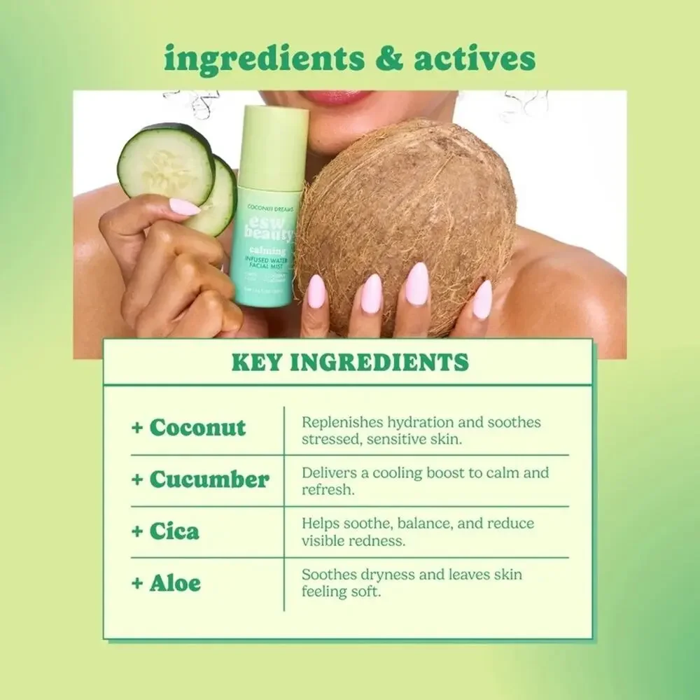 SET OF 4! — ESW Beauty Facial Mist Mini Duo Kit — Lychee Breeze + Coconut Dreams